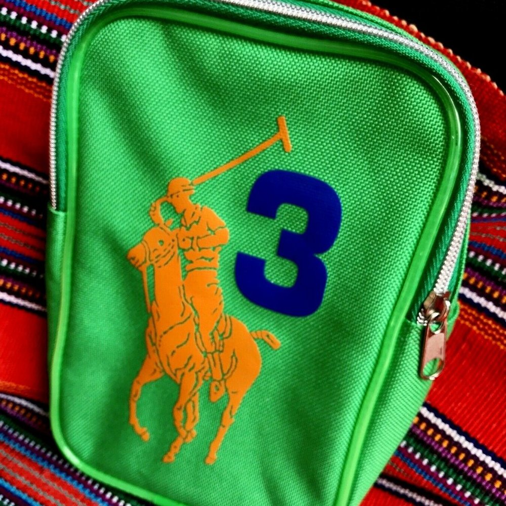 RARE POLO Ralph Lauren SAMPLE Bag Mini Zip Tote